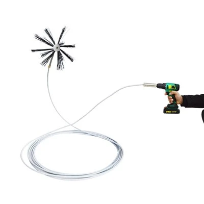 Glanhawr dwythell dril pistol trydan